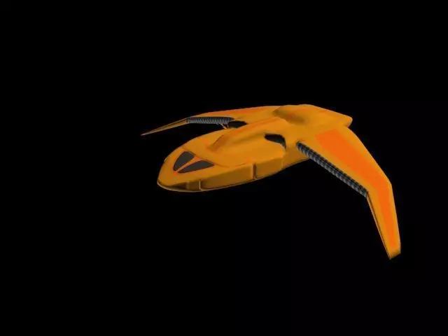 Phoenix Class Interceptor Low-poly 3D model_0