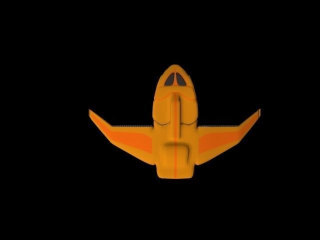 Phoenix Class Interceptor Low-poly 3D model_6