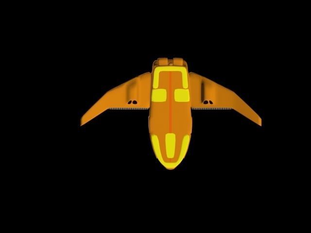 Phoenix Class Interceptor Low-poly 3D model_3