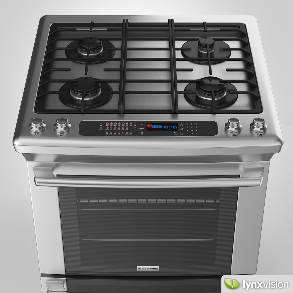 Electrolux Range Cooker 3D model_1