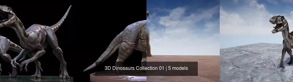 3D Dinosaurs Collection 01 _0