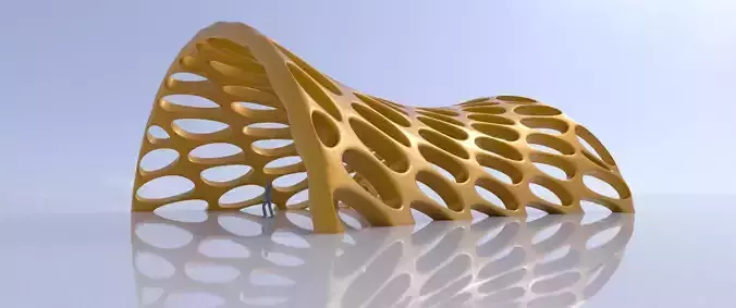 Canopy structure smooth perforations