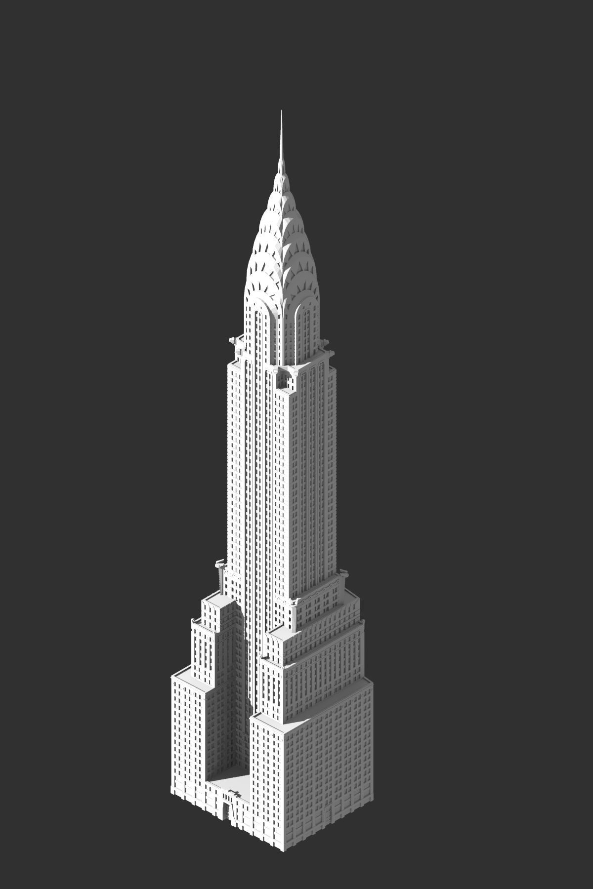 Chrysler Building 3D print model_6