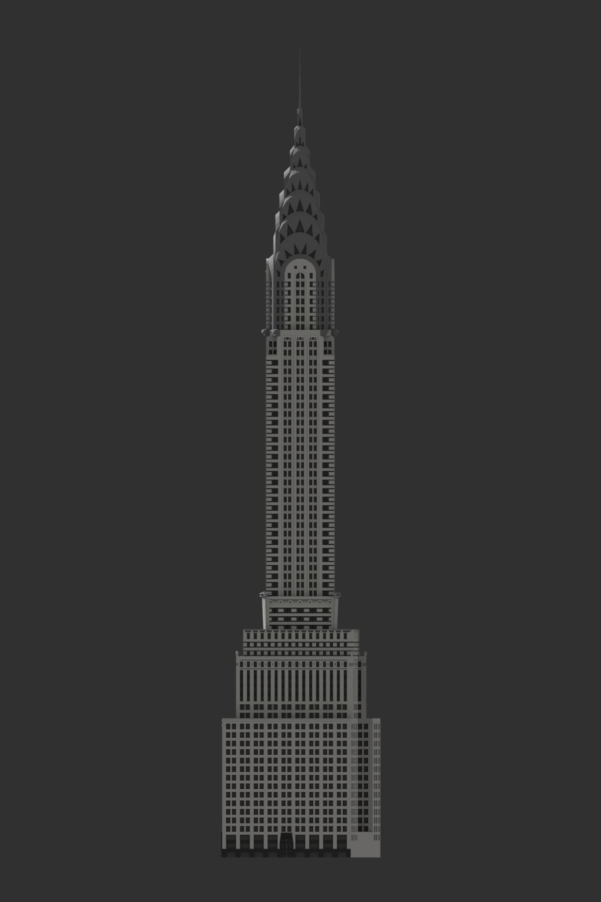 Chrysler Building 3D print model_5
