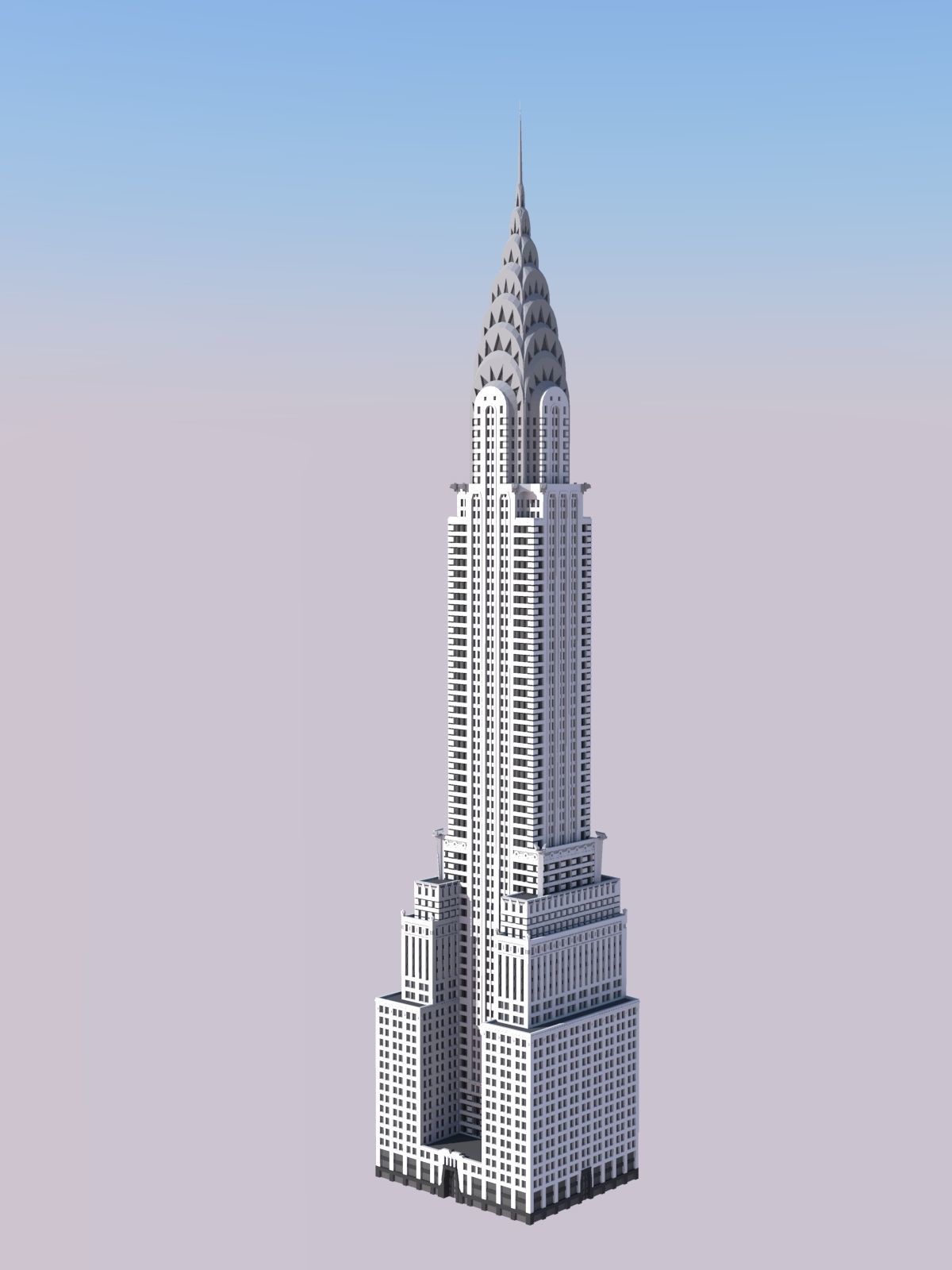 Chrysler Building 3D print model_1
