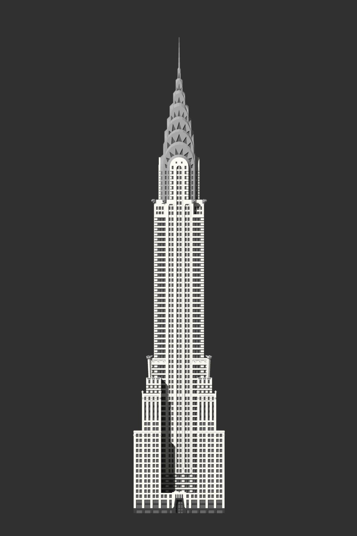 Chrysler Building 3D print model_4