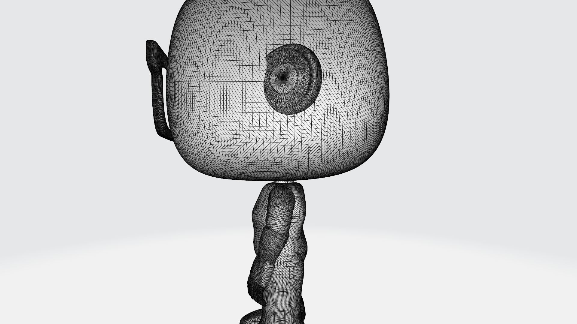 Custom Pop Bald Man Glasses Figure 3D Print 3D print model 3D print model_2