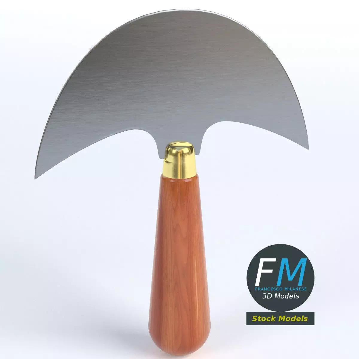 Half Moon knife 3D model_0