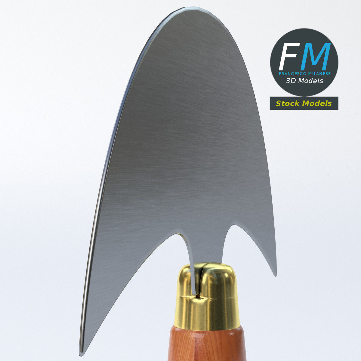 Half Moon knife 3D model_5