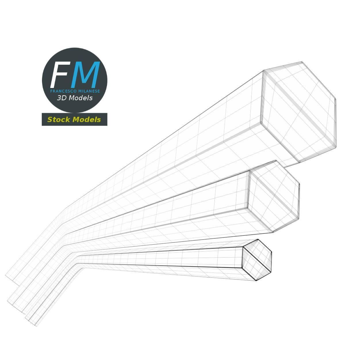 Allen hex keys 3D model_8