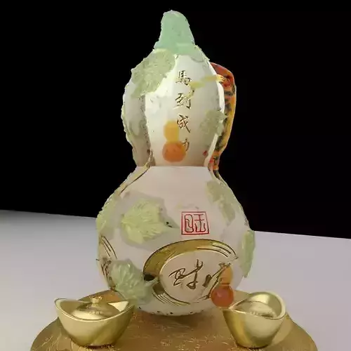 Chinese Gourd with Yuanbao