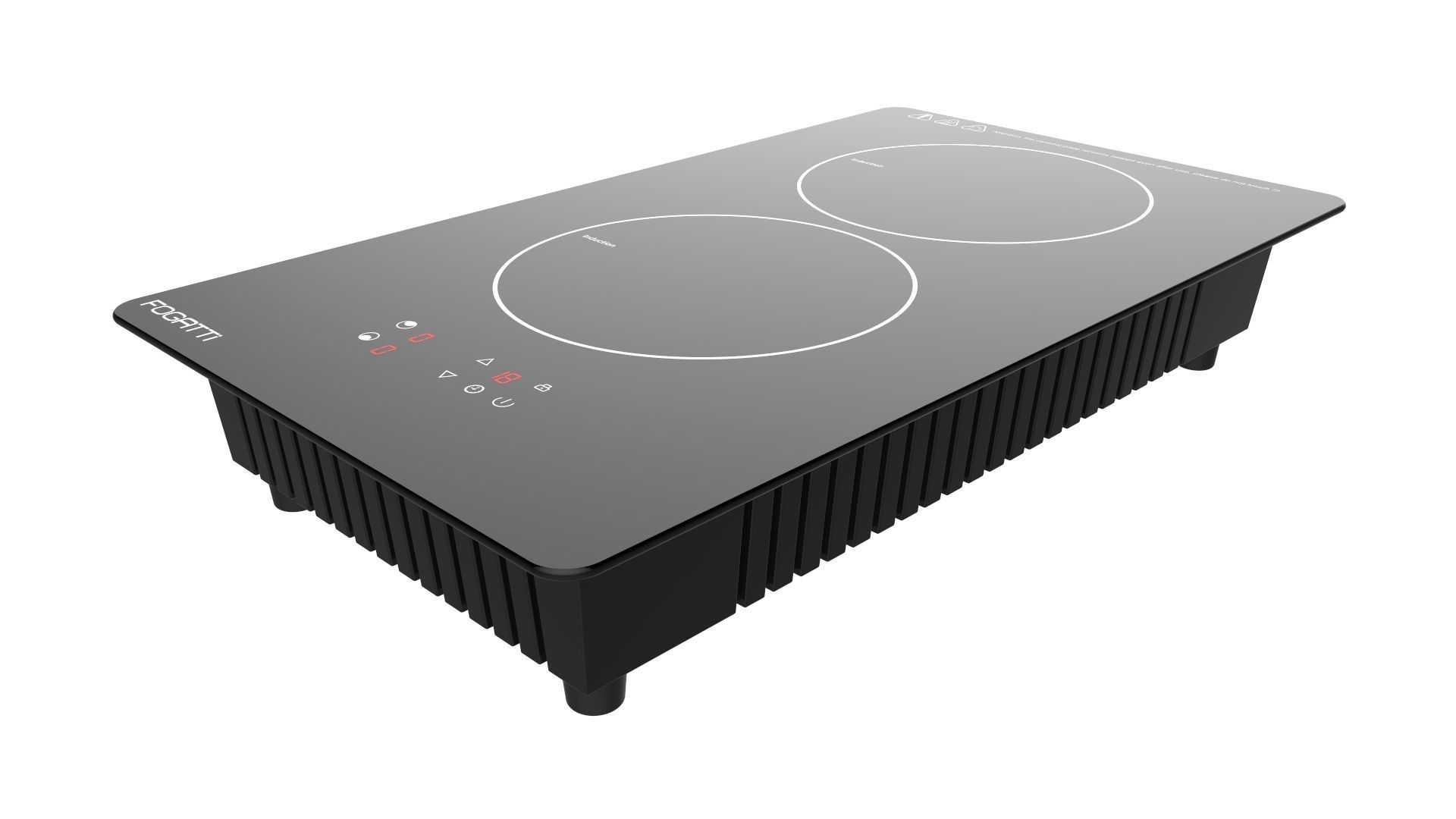 Fogatti Cooktop 2 Burners 200 Induction 3D model_8