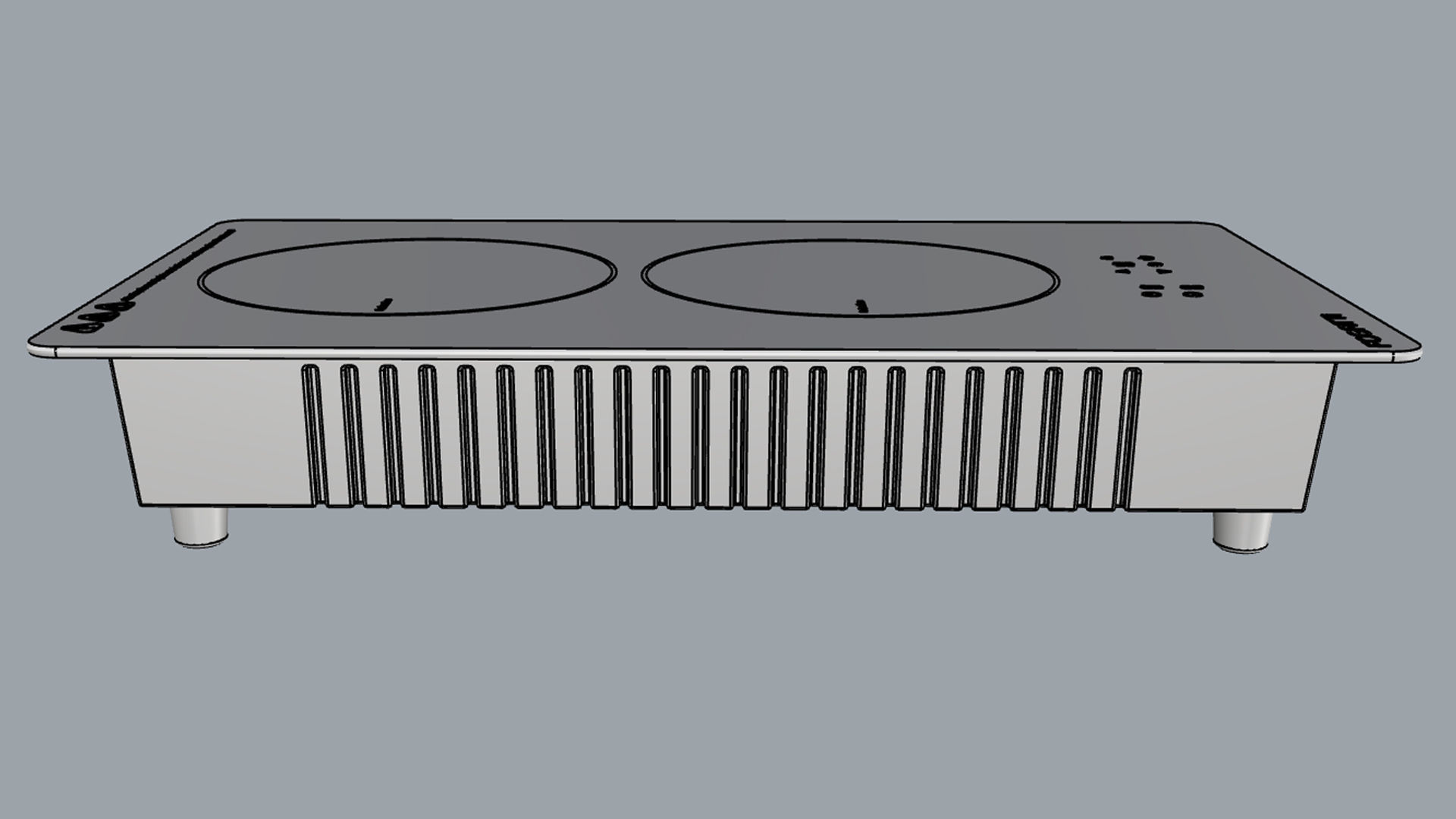 Fogatti Cooktop 2 Burners 200 Induction 3D model_15
