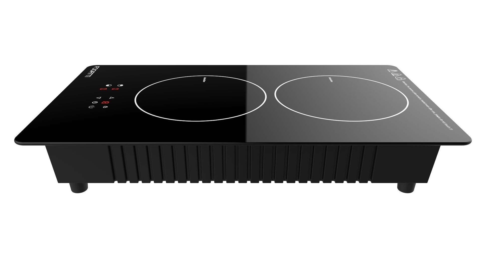 Fogatti Cooktop 2 Burners 200 Induction 3D model_7
