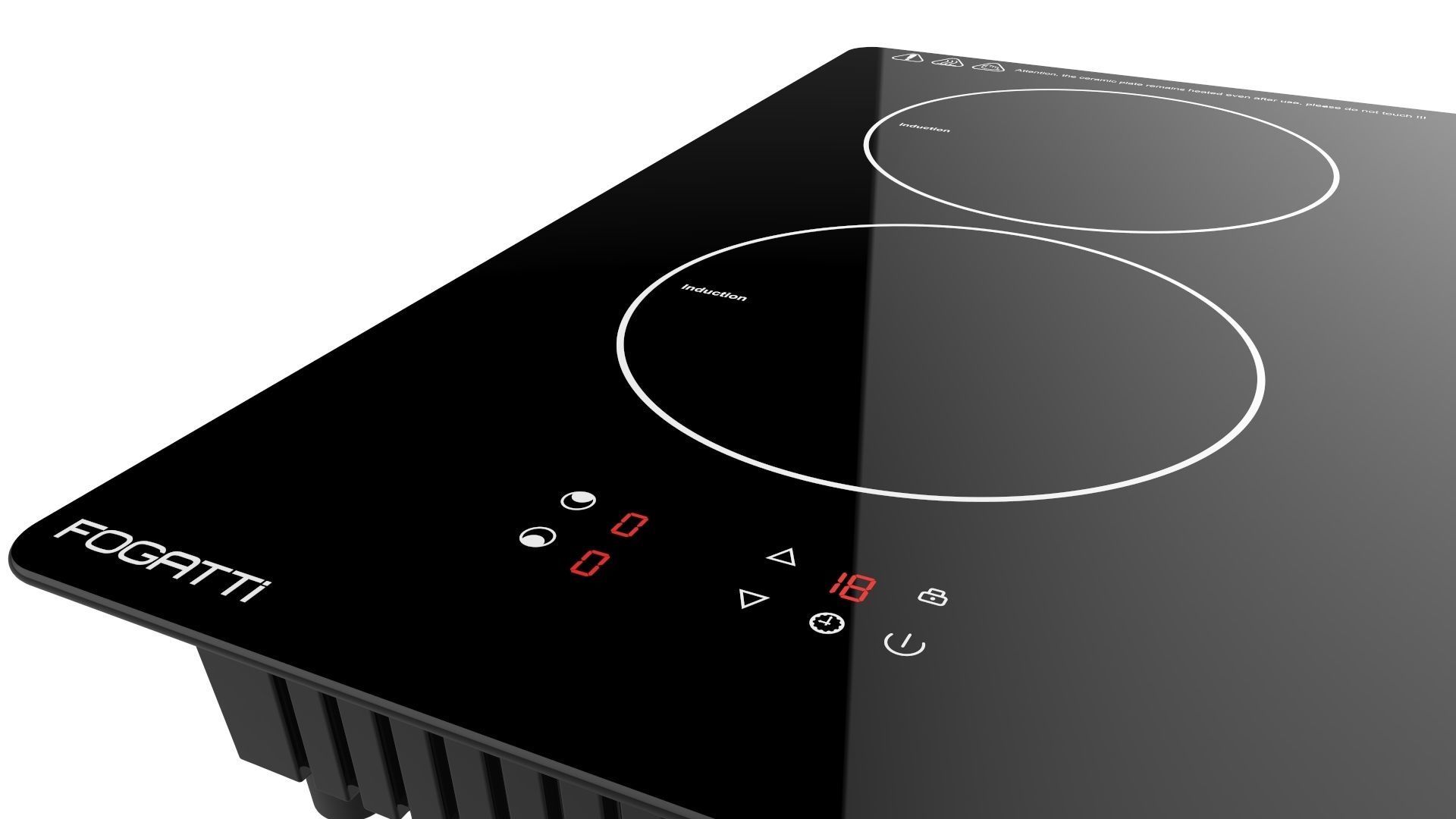 Fogatti Cooktop 2 Burners 200 Induction 3D model_10