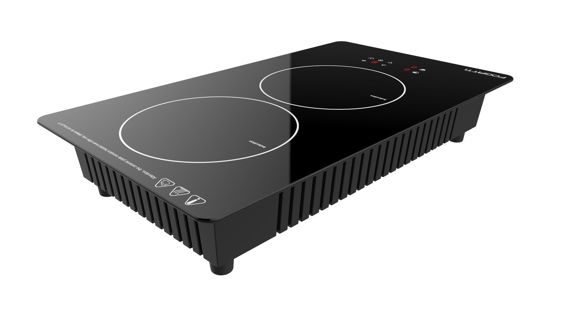 Fogatti Cooktop 2 Burners 200 Induction 3D model_4