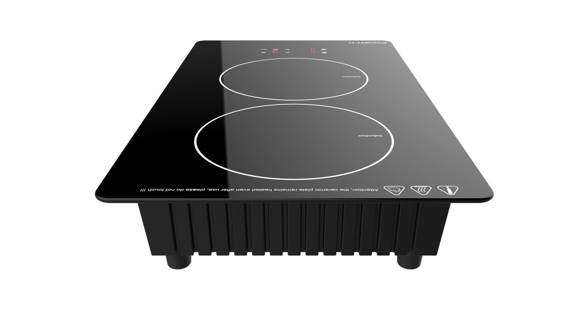 Fogatti Cooktop 2 Burners 200 Induction 3D model_5