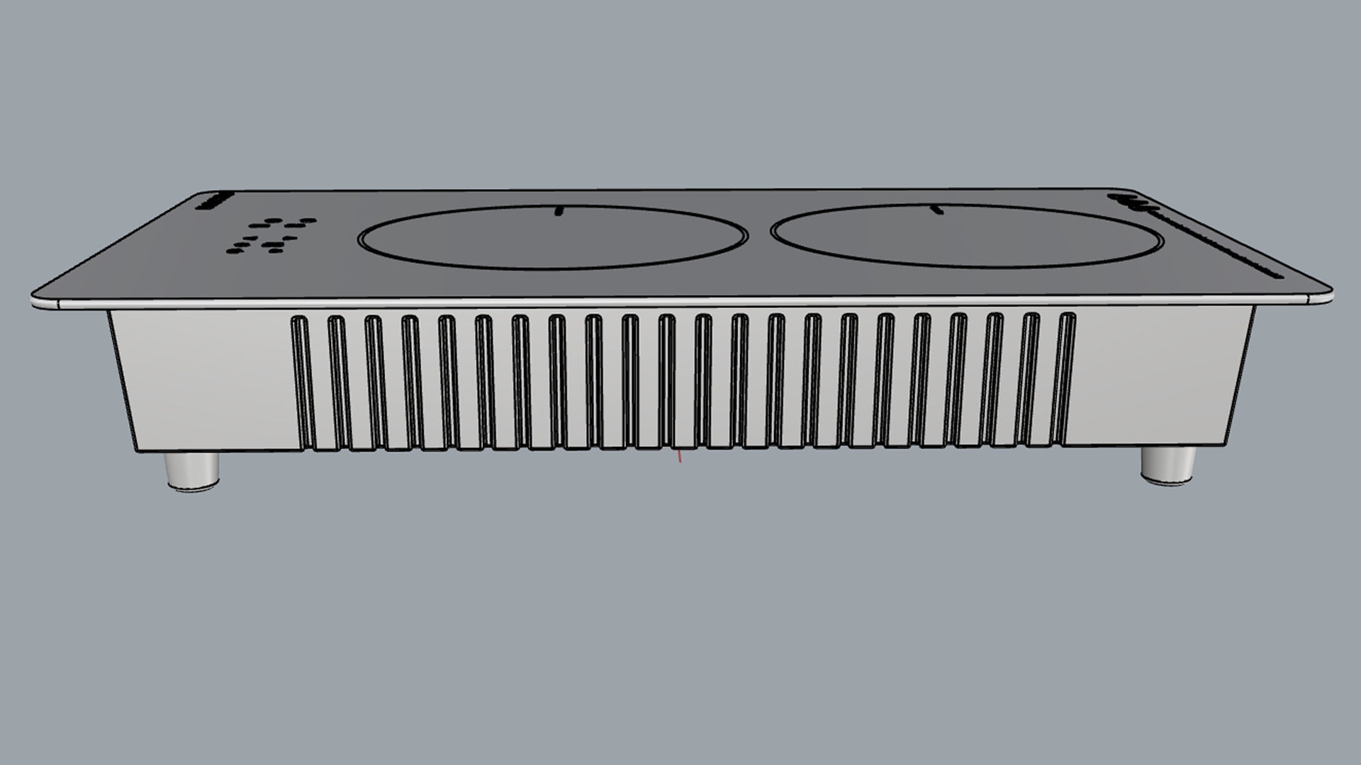Fogatti Cooktop 2 Burners 200 Induction 3D model_13