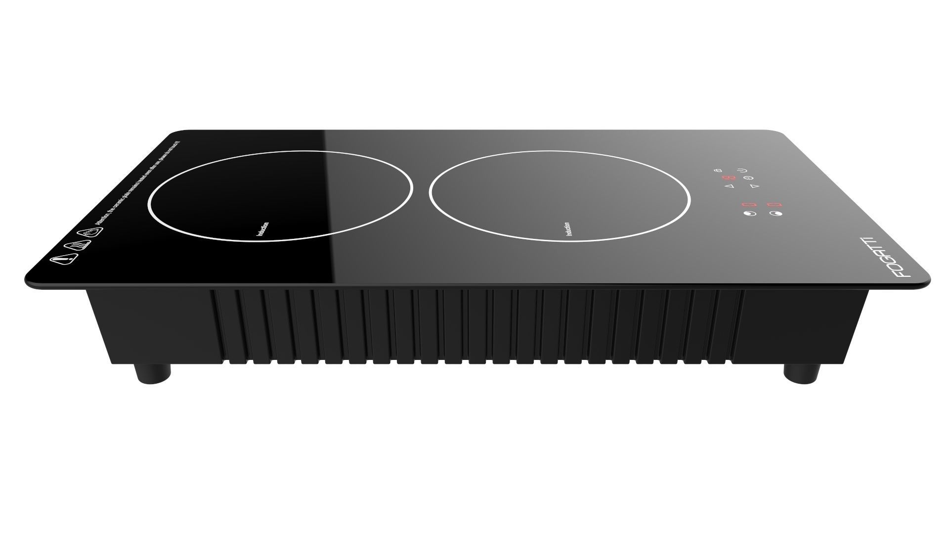 Fogatti Cooktop 2 Burners 200 Induction 3D model_3