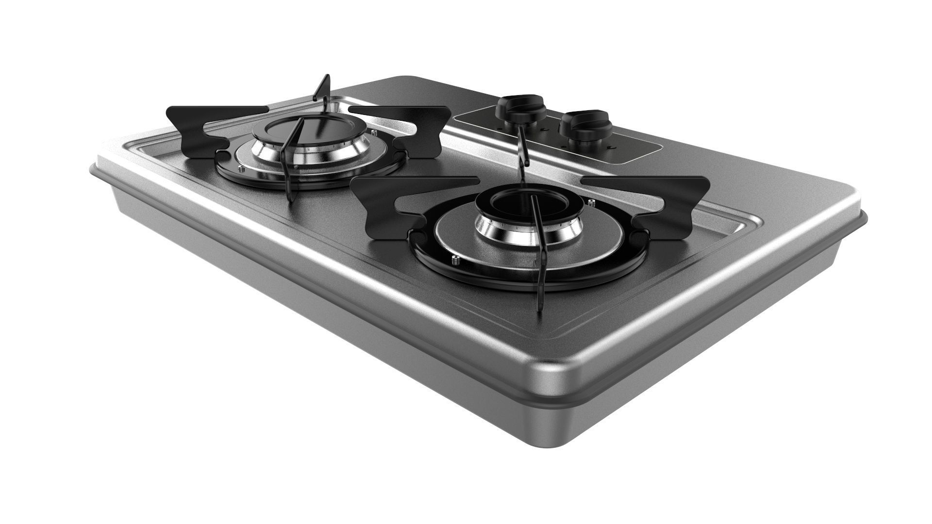Fogatti Cooktop 2 Burners 200i 3D model_4