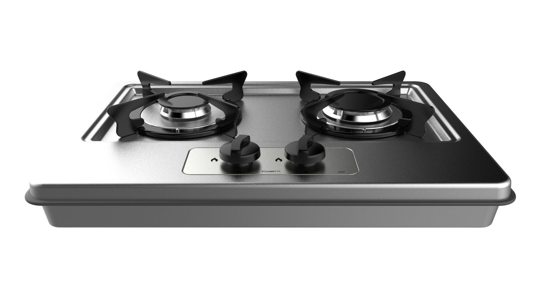 Fogatti Cooktop 2 Burners 200i 3D model_1
