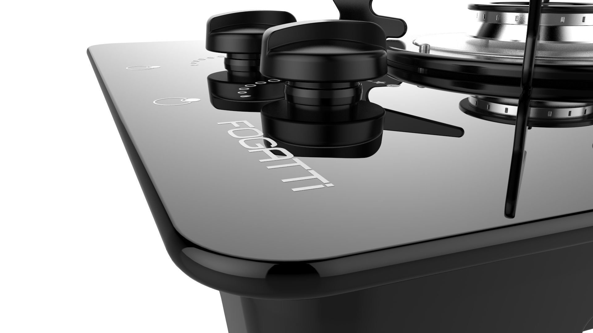 Fogatti Cooktop 2 Burners V200 3D model_10