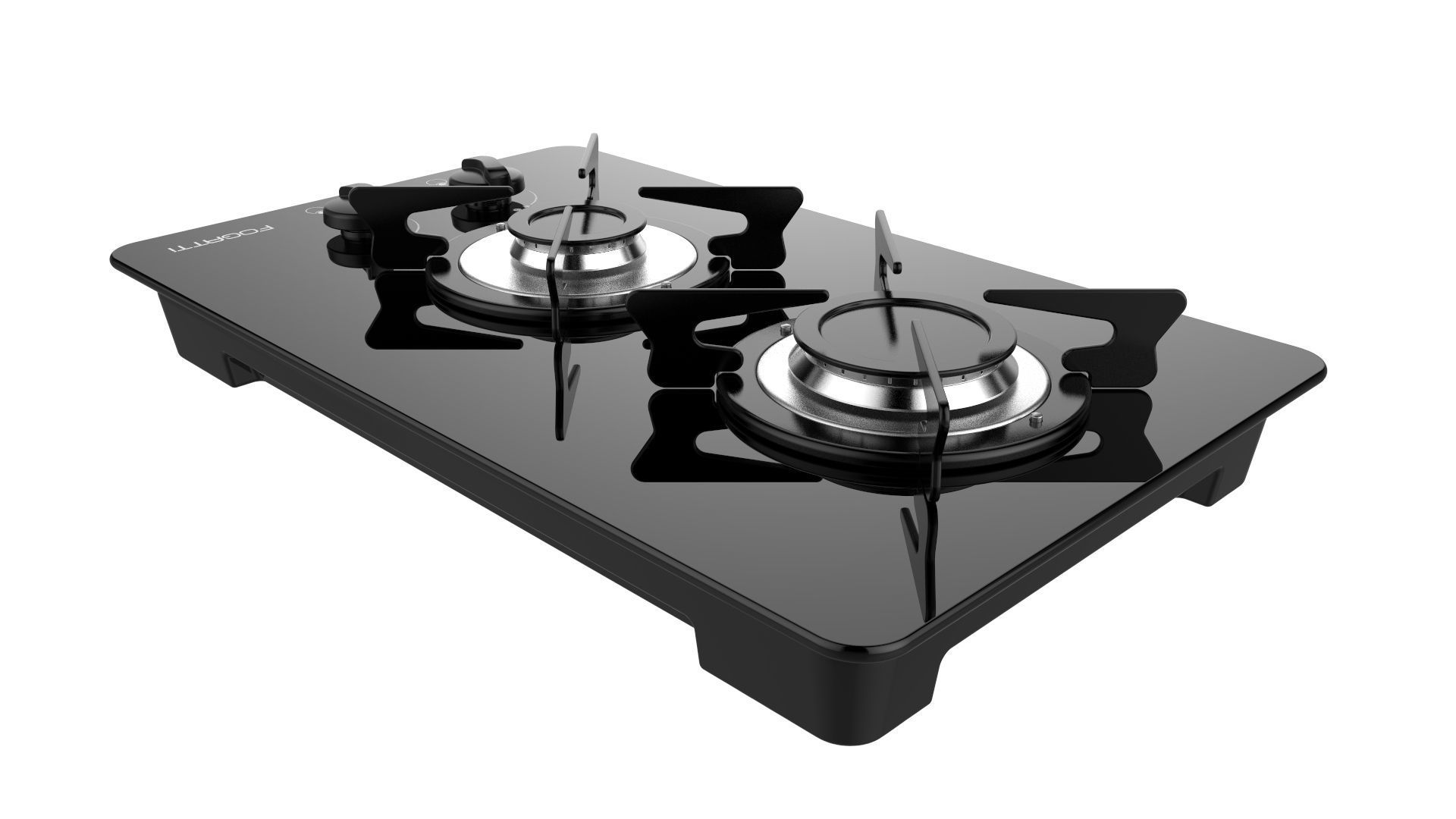 Fogatti Cooktop 2 Burners V200 3D model_6