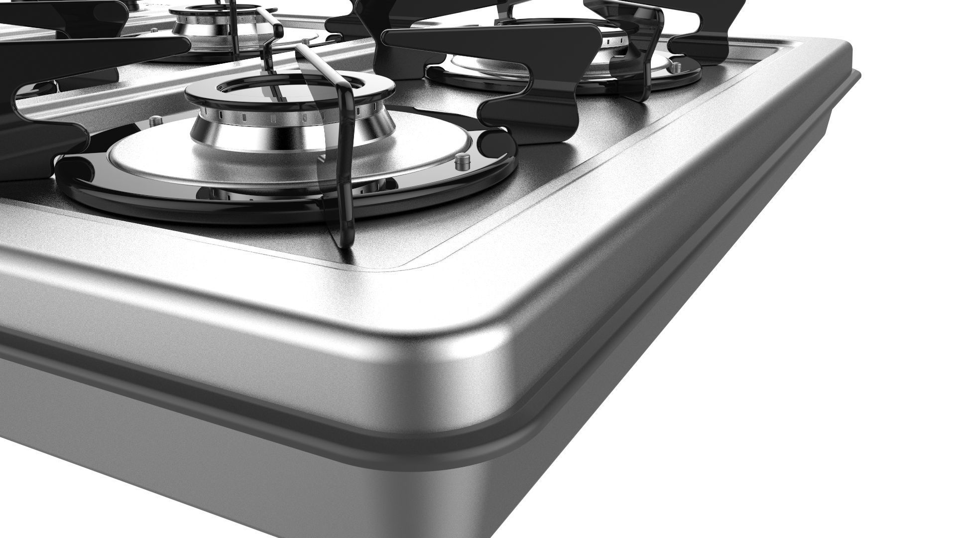 Fogatti Cooktop 4 Burners 400i 3D model_12