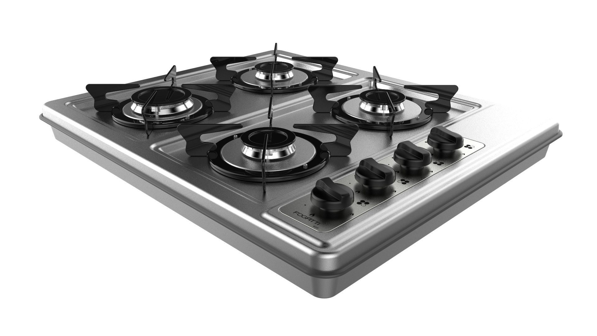 Fogatti Cooktop 4 Burners 400i 3D model_8