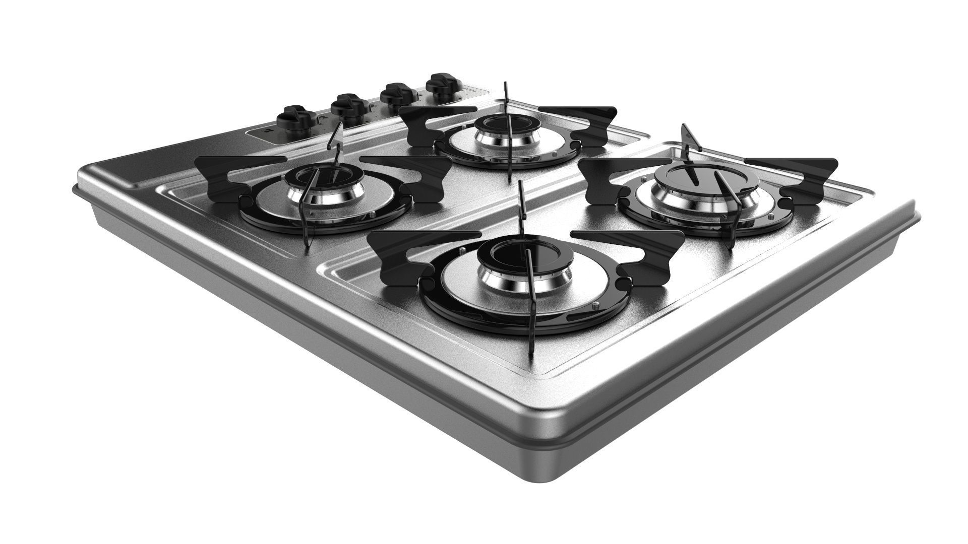 Fogatti Cooktop 4 Burners 400i 3D model_4