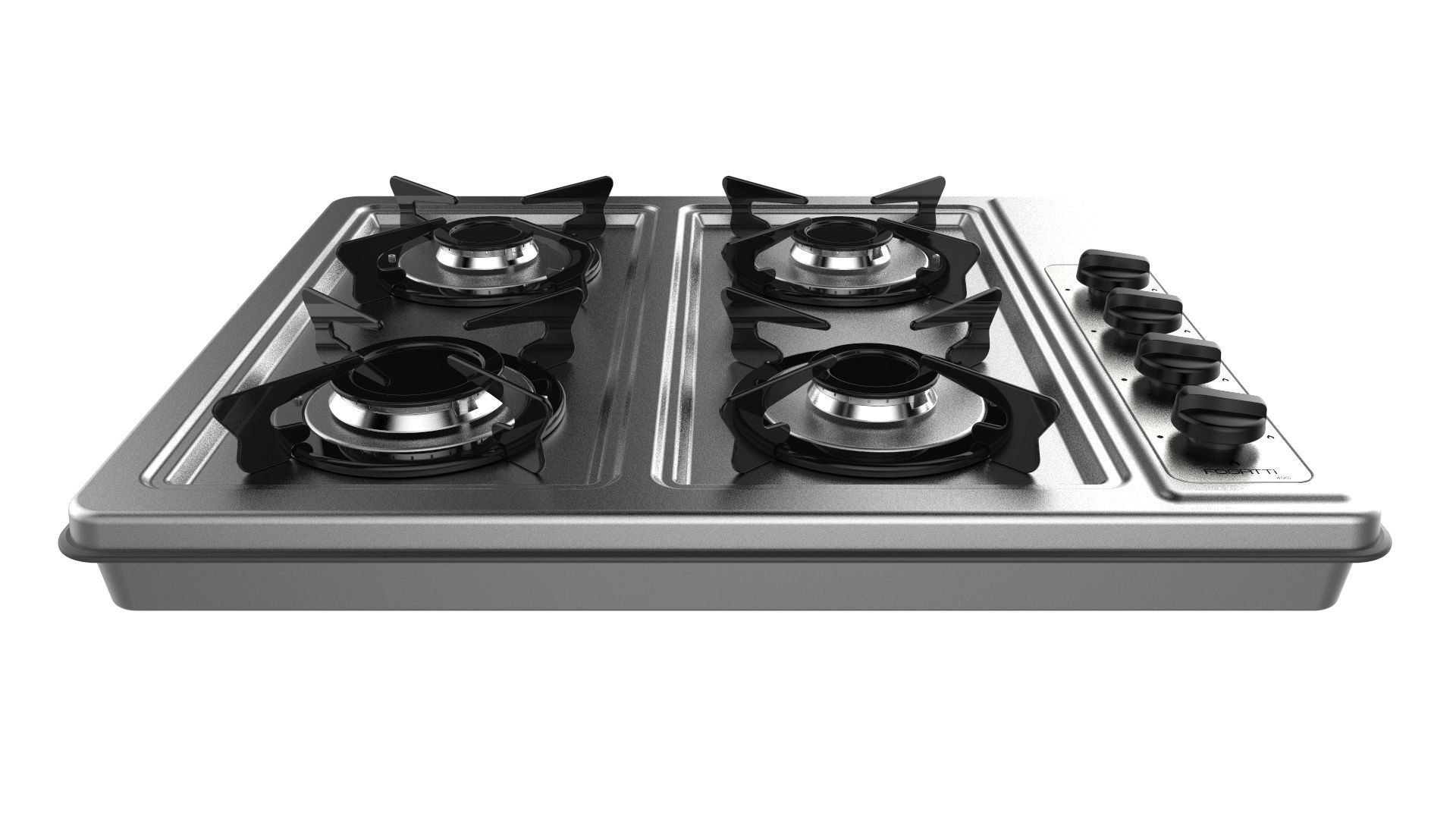 Fogatti Cooktop 4 Burners 400i 3D model_1