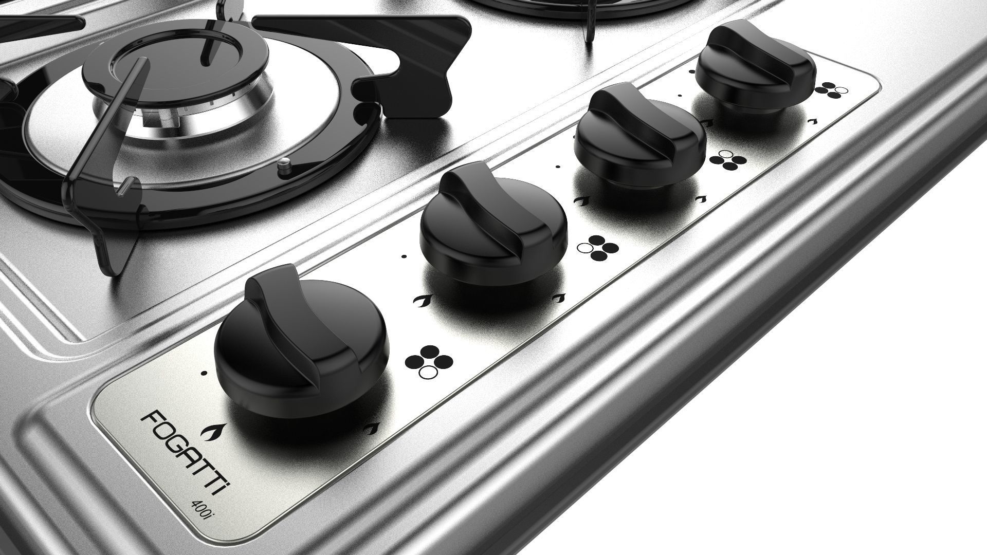 Fogatti Cooktop 4 Burners 400i 3D model_10