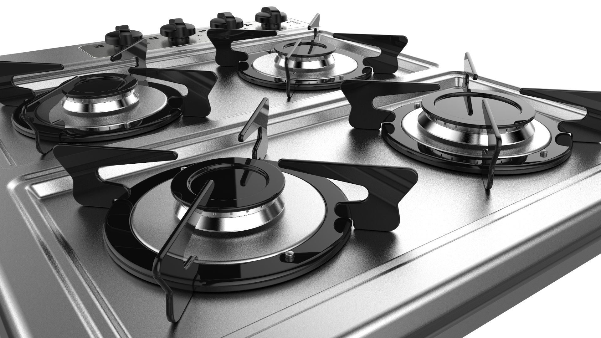 Fogatti Cooktop 4 Burners 400i 3D model_11
