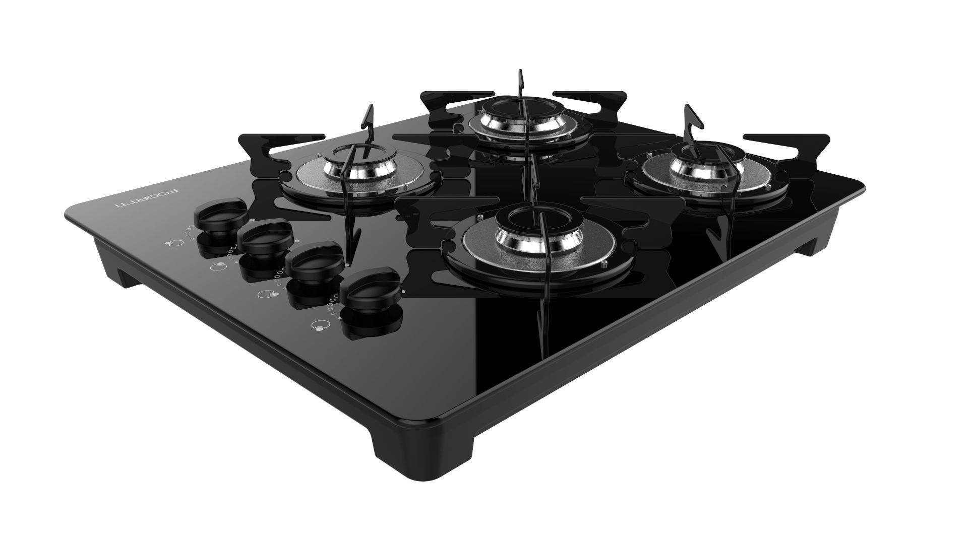 Fogatti Cooktop 4 Burners V400 3D model_6