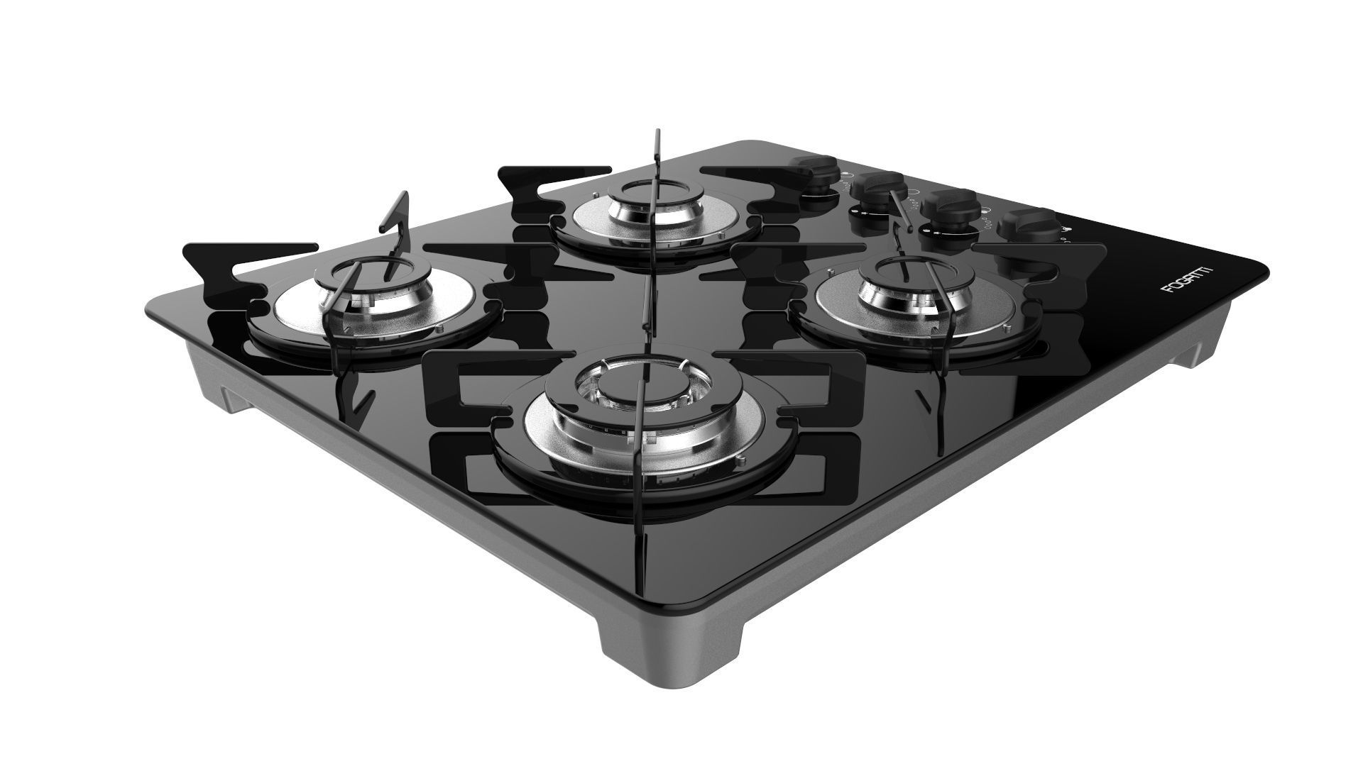 Fogatti Cooktop 4 Burners V400 TC 3D model_2