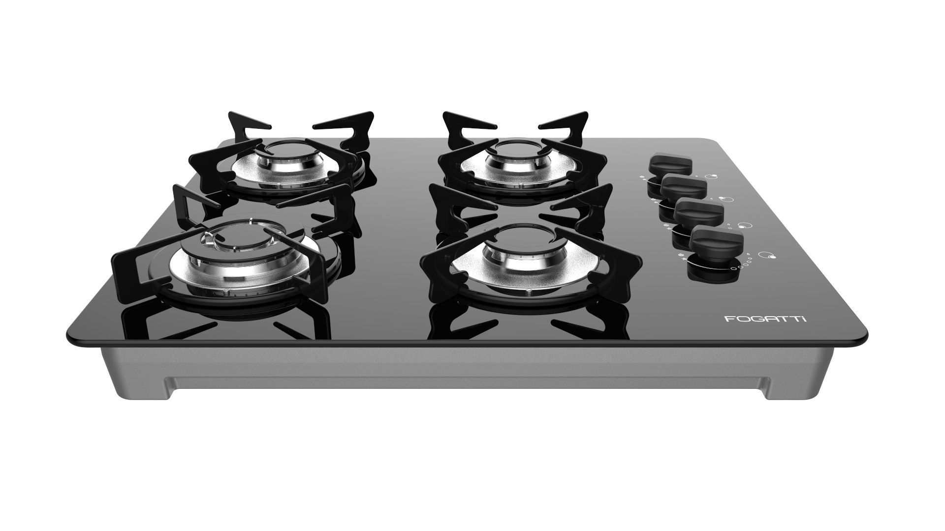Fogatti Cooktop 4 Burners V400 TC 3D model_5