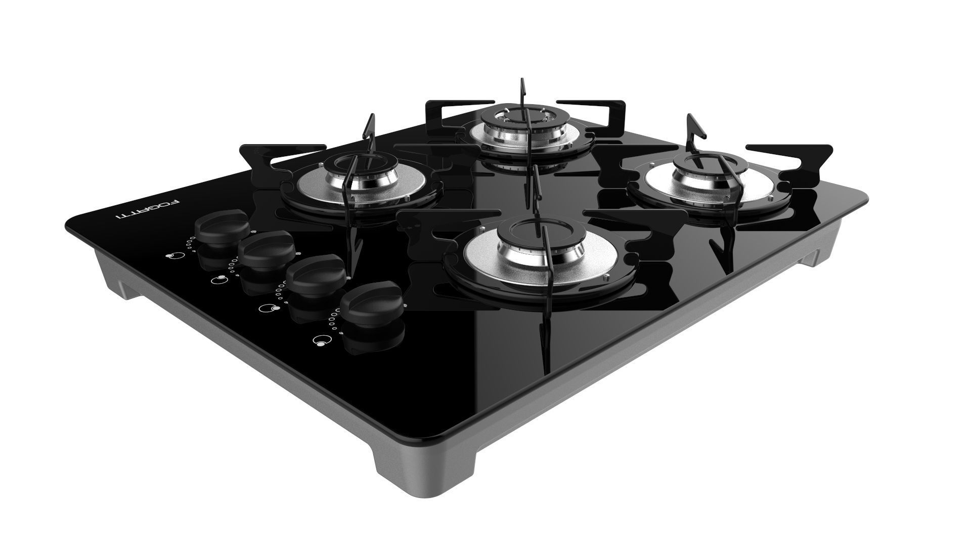 Fogatti Cooktop 4 Burners V400 TC 3D model_7