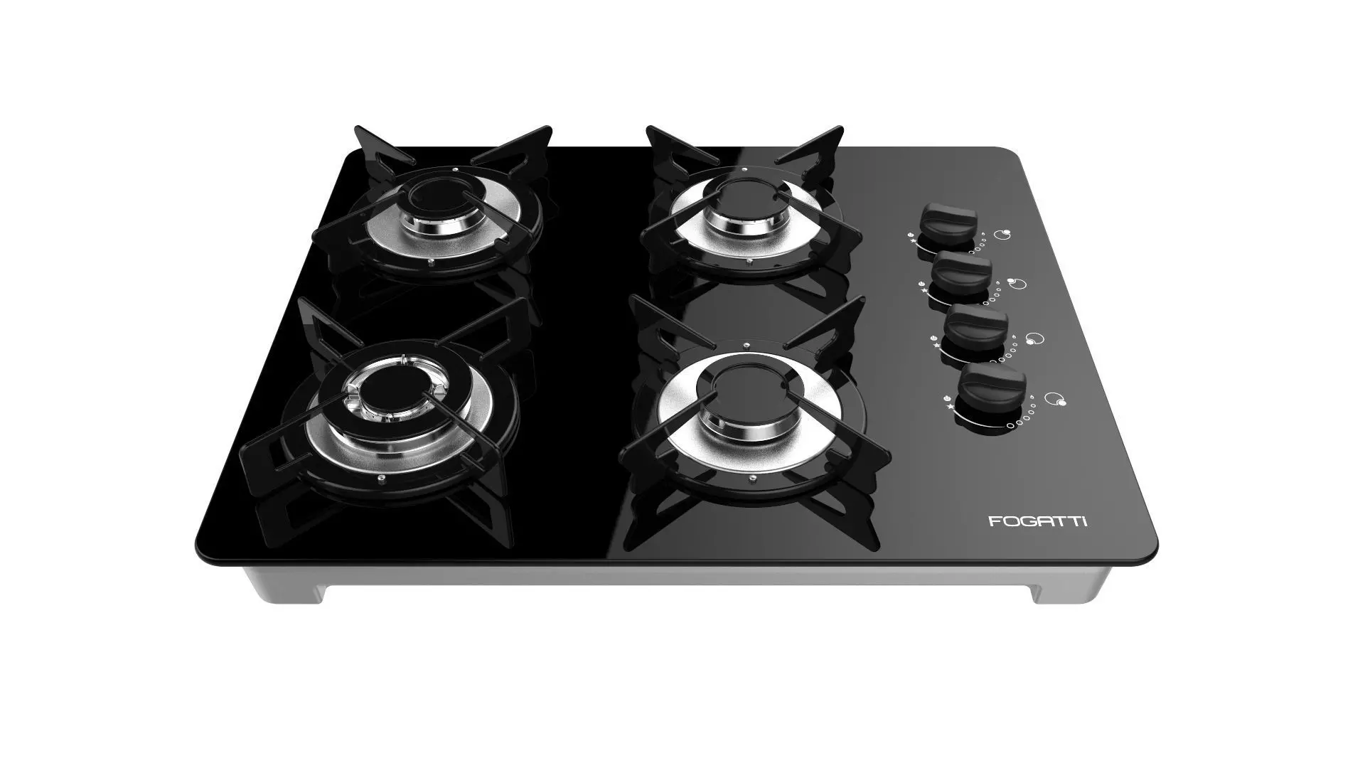 Fogatti Cooktop 4 Burners V400 TC 3D model_0