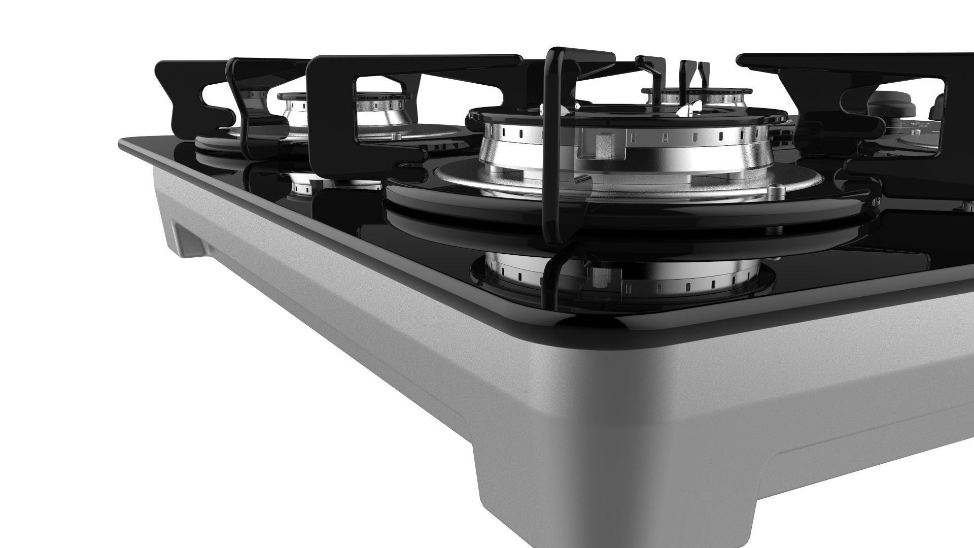 Fogatti Cooktop 4 Burners V400 TC 3D model_13