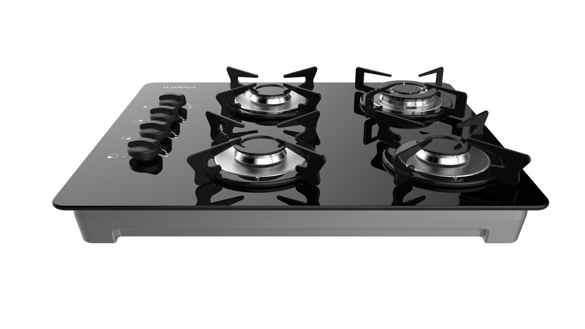 Fogatti Cooktop 4 Burners V400 TC 3D model_1