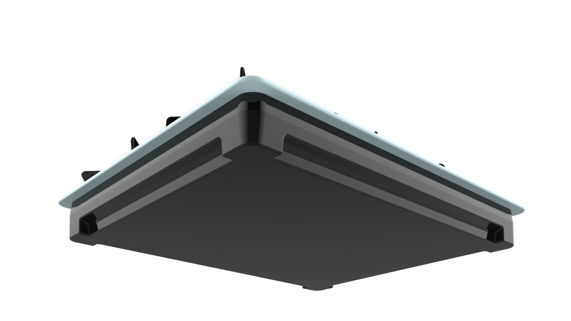 Fogatti Cooktop 4 Burners V400 TC White 3D model_12