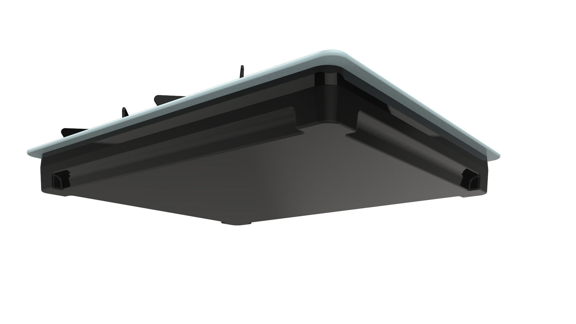 Fogatti Cooktop 4 Burners V400 White 3D model_12