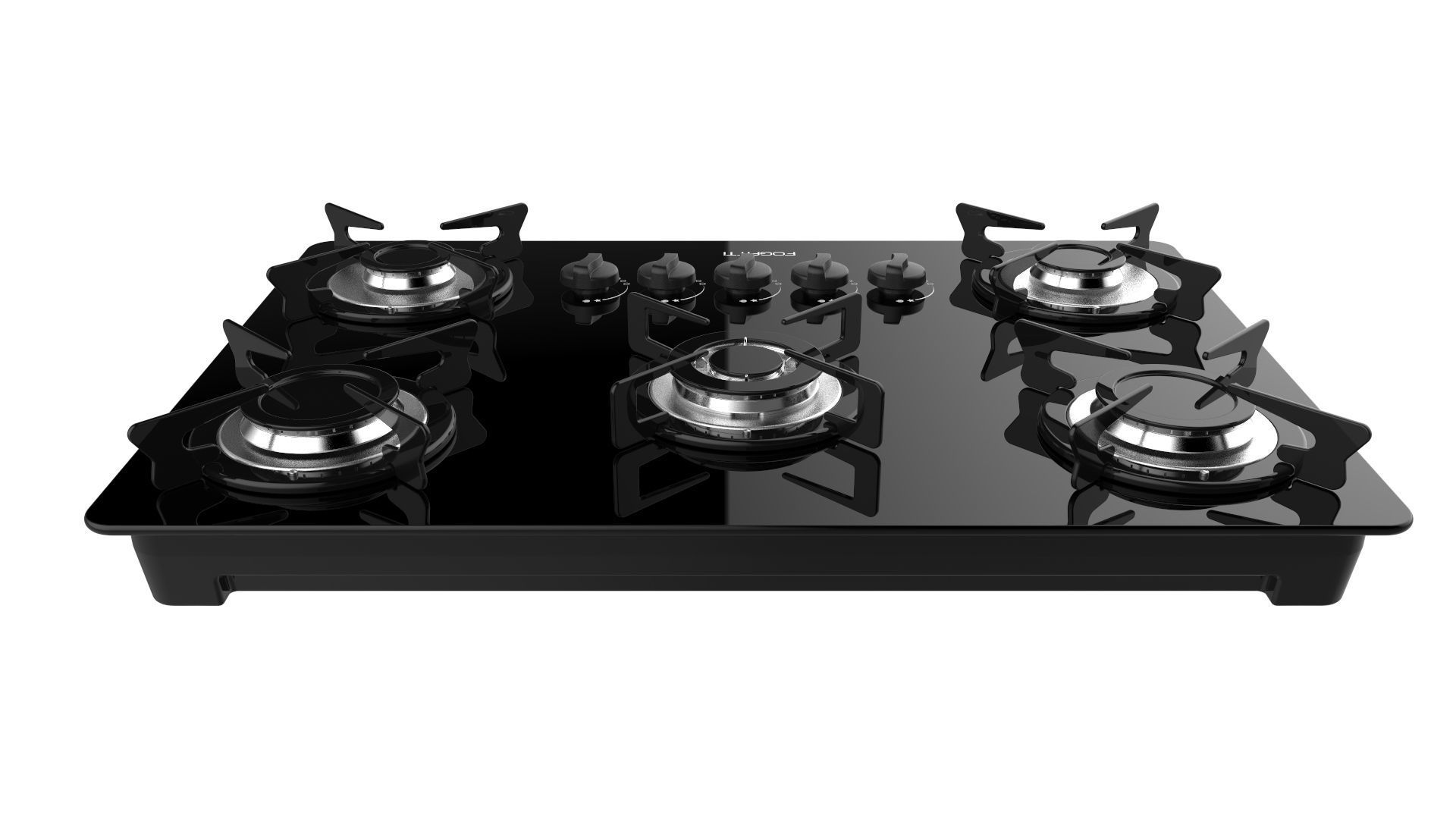 Fogatti Cooktop 5 Burners V500 TC 3D model_5