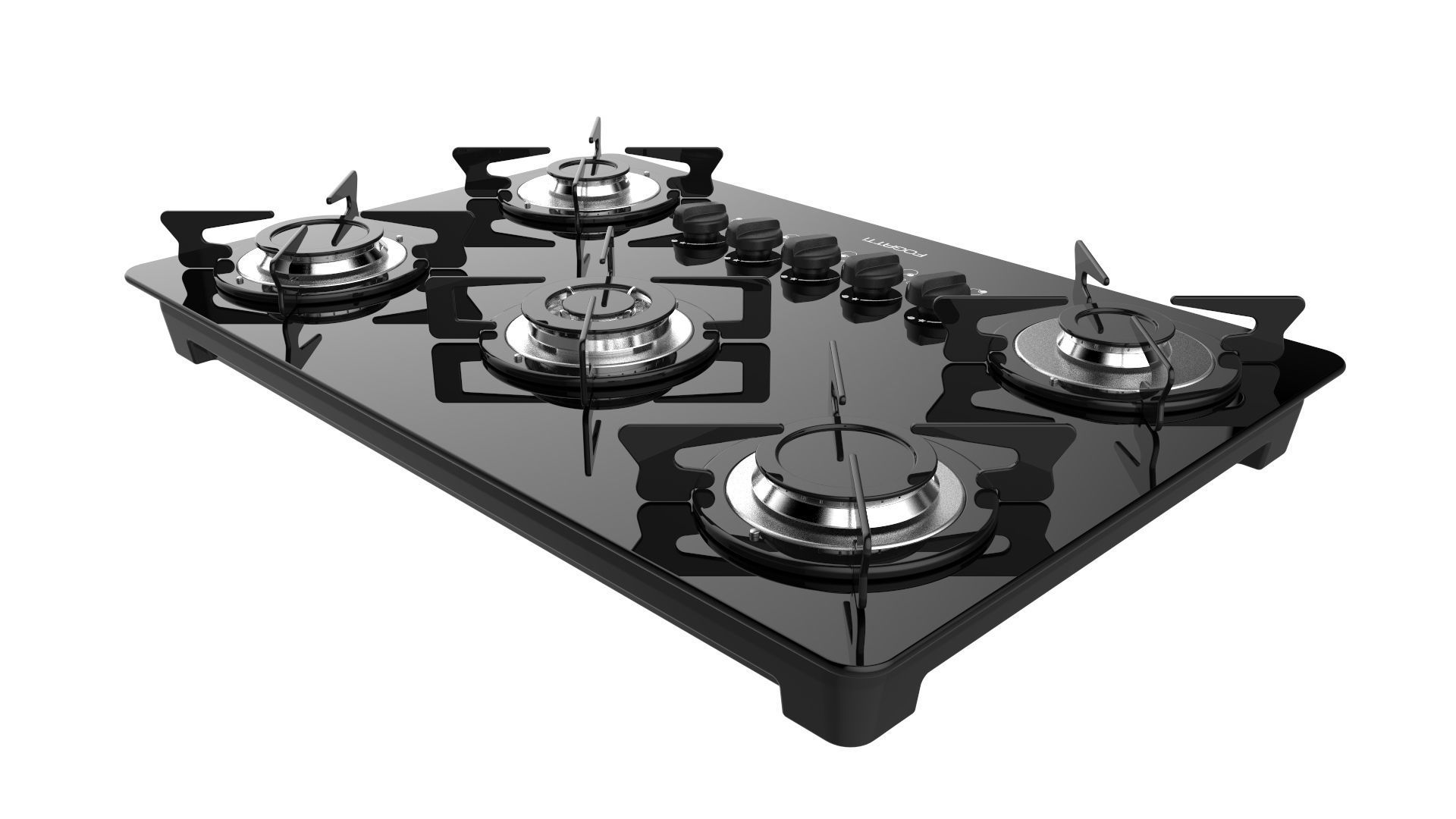 Fogatti Cooktop 5 Burners V500 TC 3D model_4