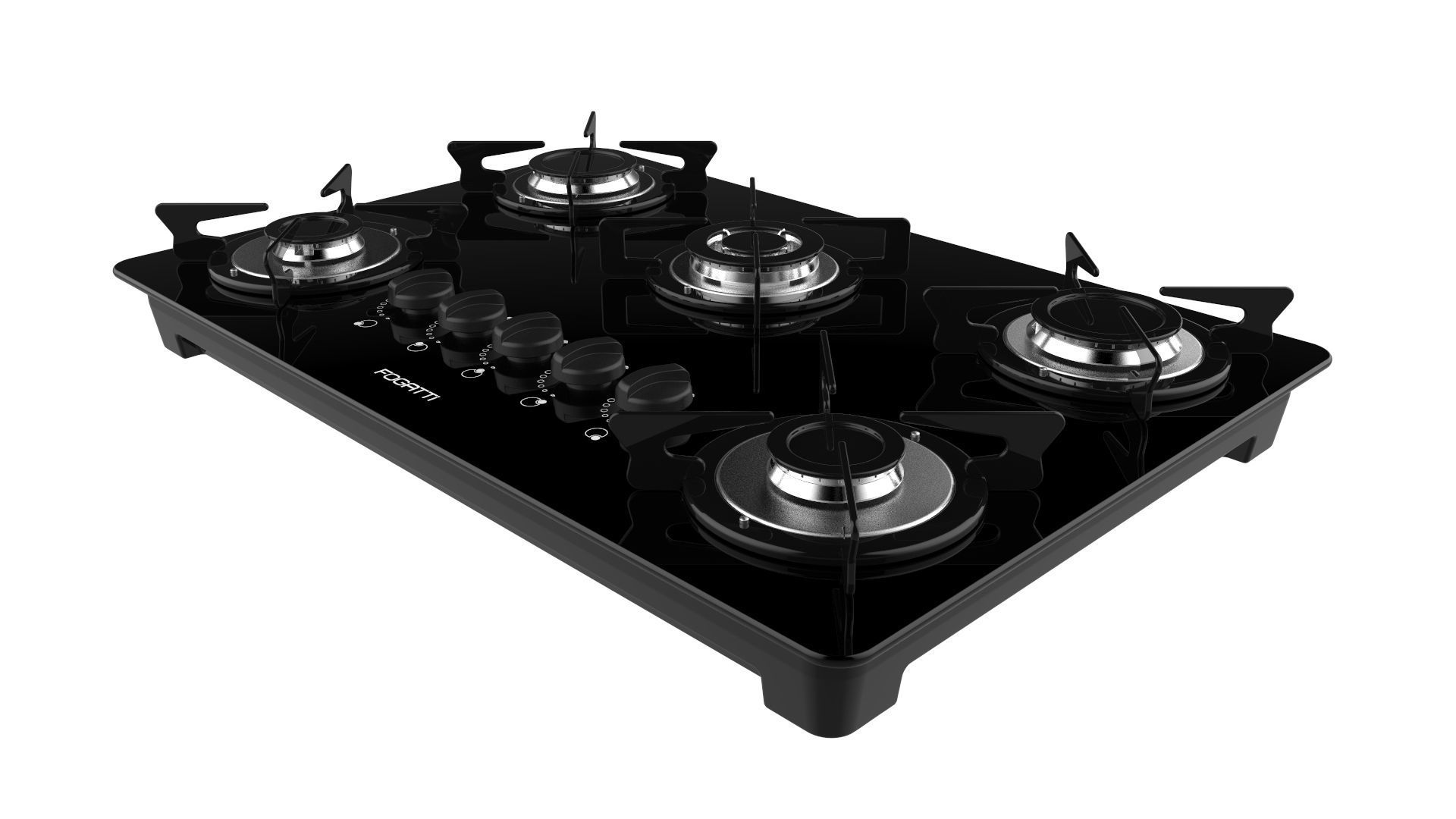 Fogatti Cooktop 5 Burners V500 TC 3D model_8