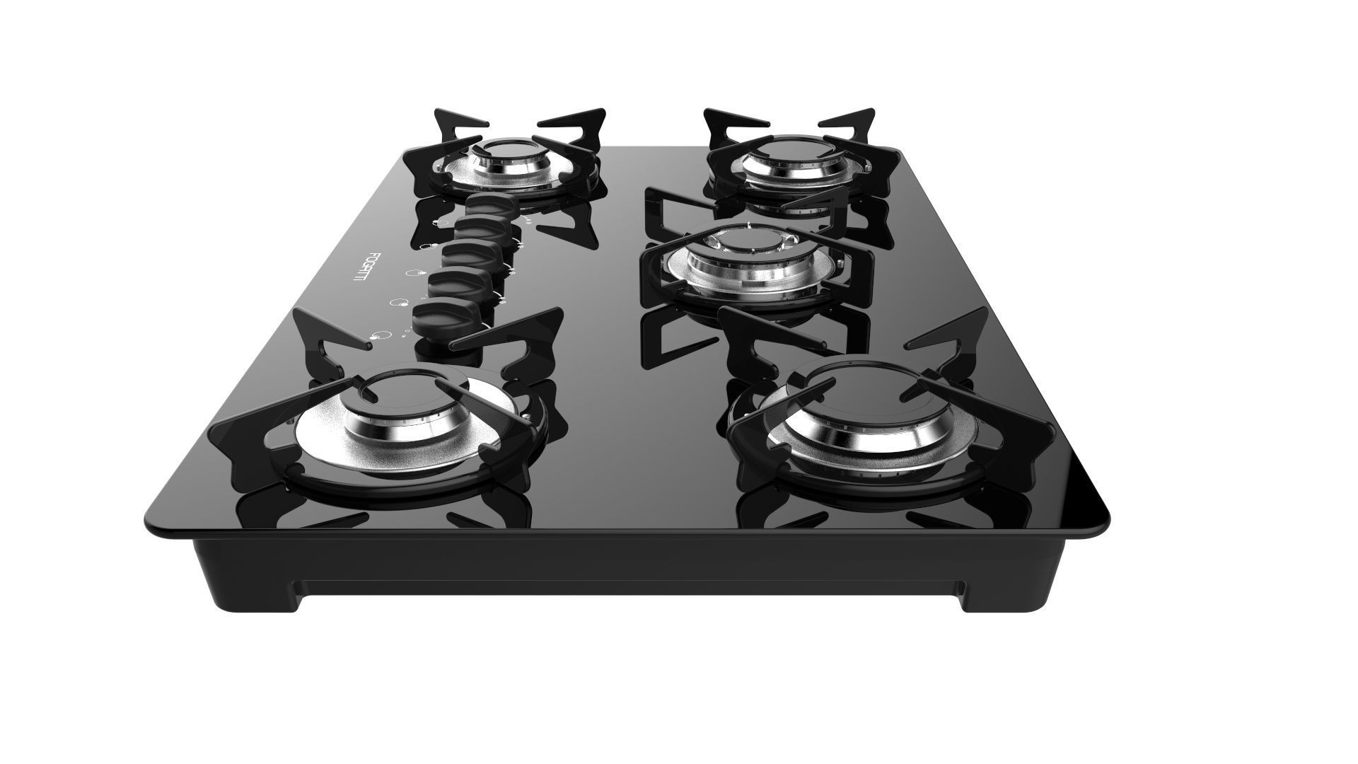 Fogatti Cooktop 5 Burners V500 TC 3D model_7