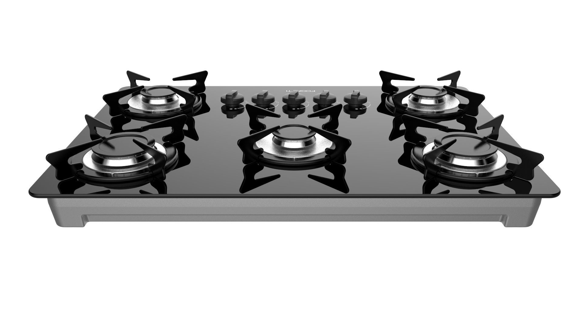 Fogatti Cooktop 5 Burners V500 X 3D model_5