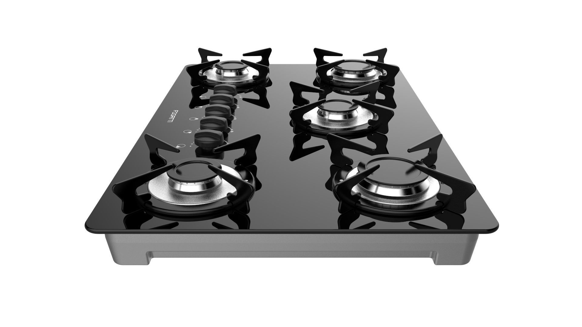 Fogatti Cooktop 5 Burners V500 X 3D model_7