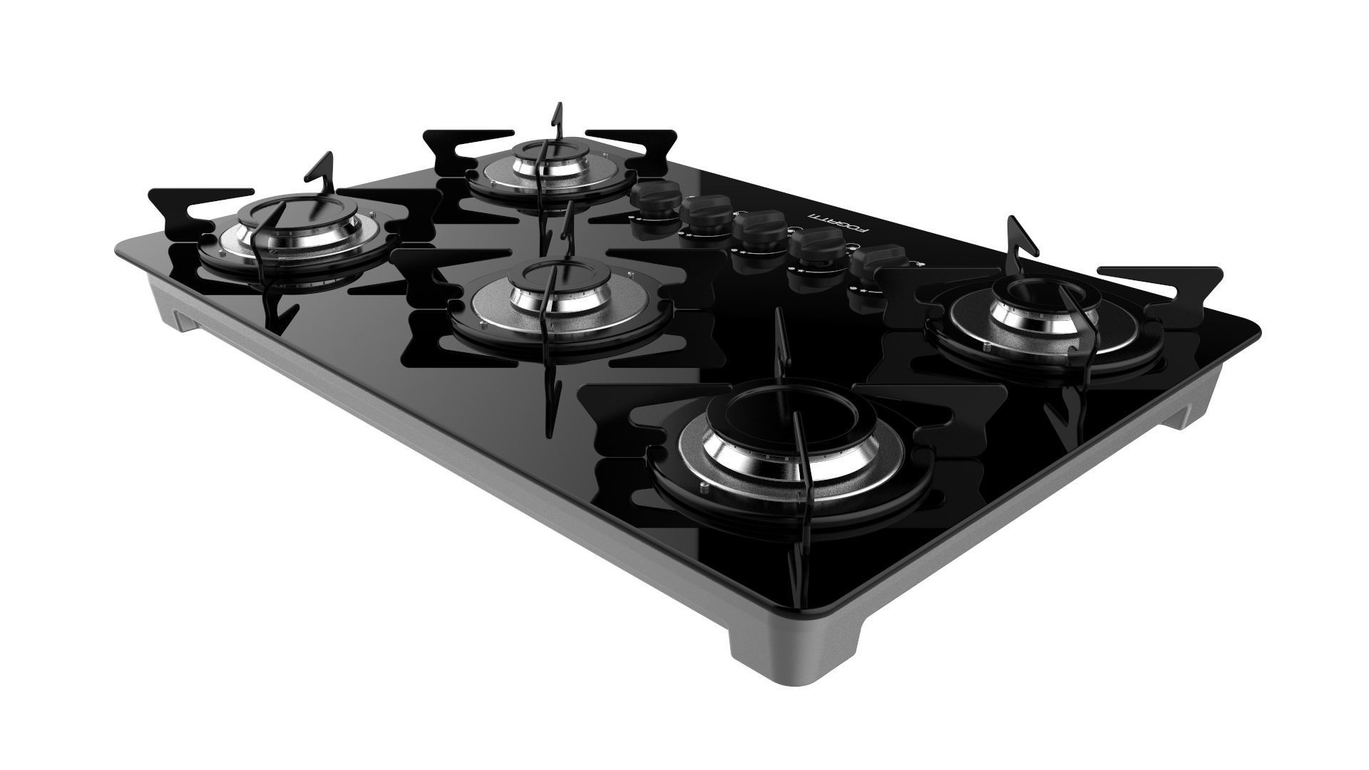 Fogatti Cooktop 5 Burners V500 X 3D model_4
