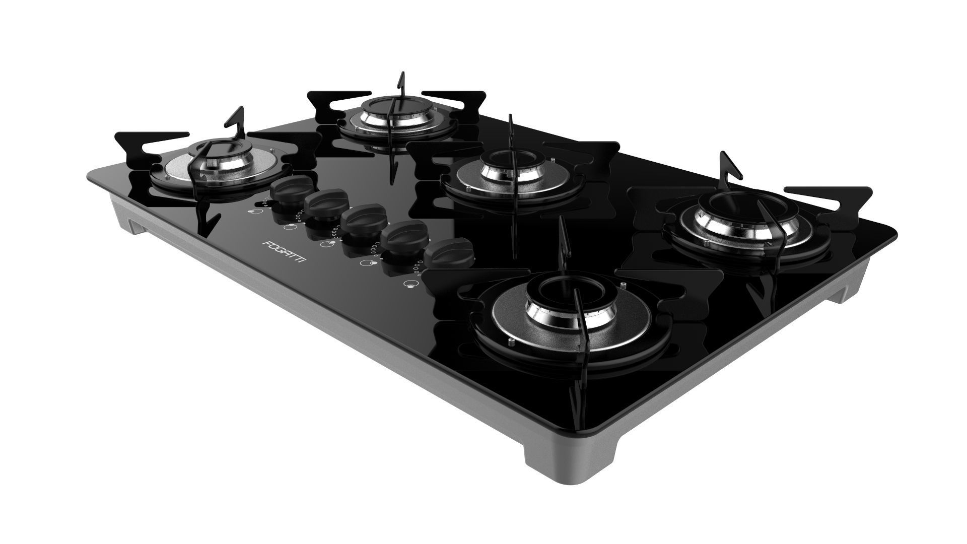 Fogatti Cooktop 5 Burners V500 X 3D model_8